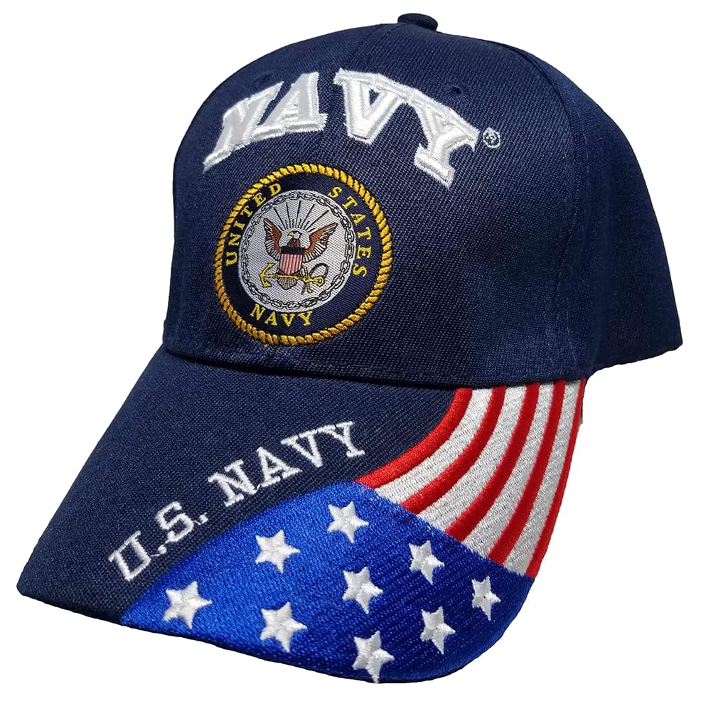 Amazon.com: Navy Hat Blue with American Flag Red, White Blue